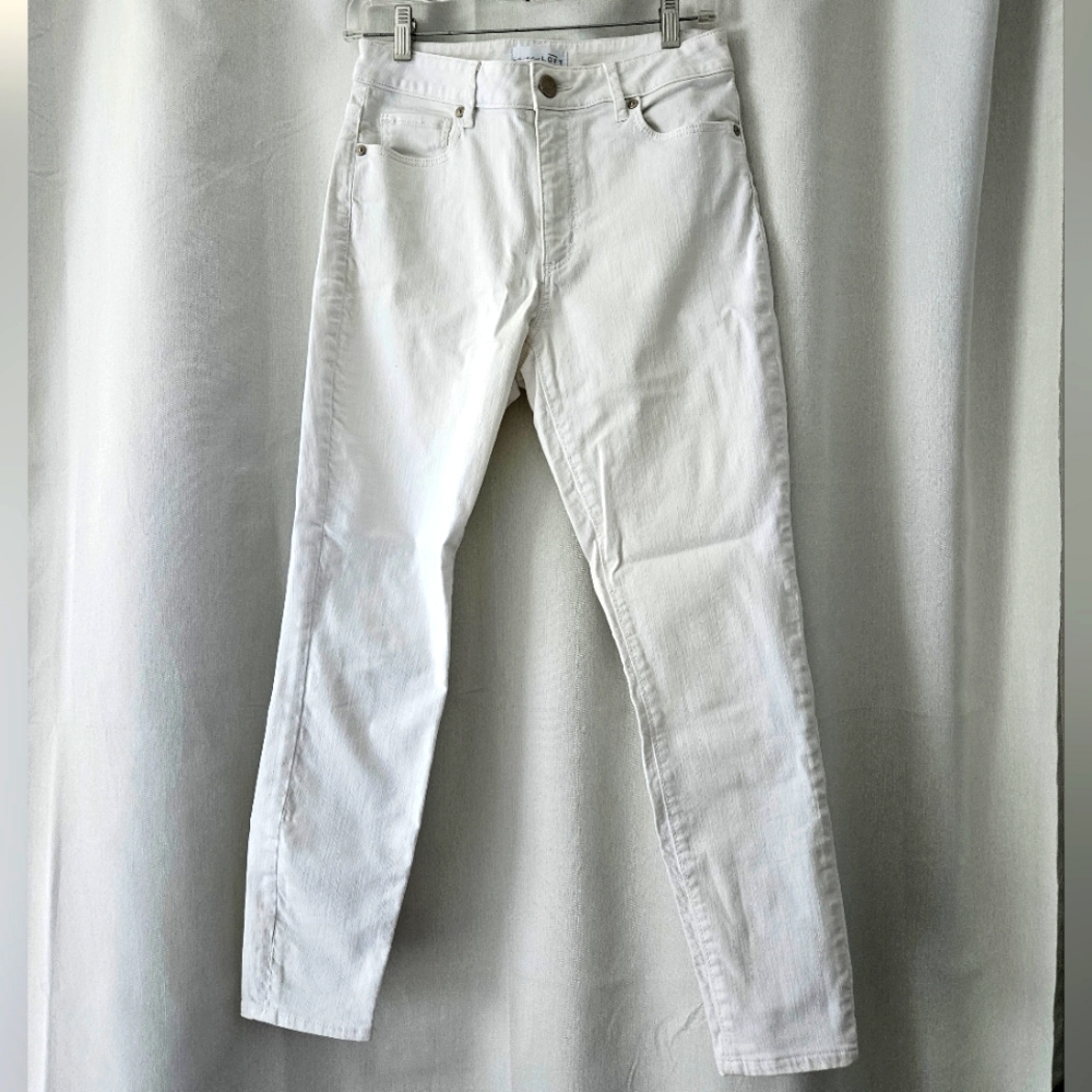 LOFT curvy high waist skinny ankle jeans